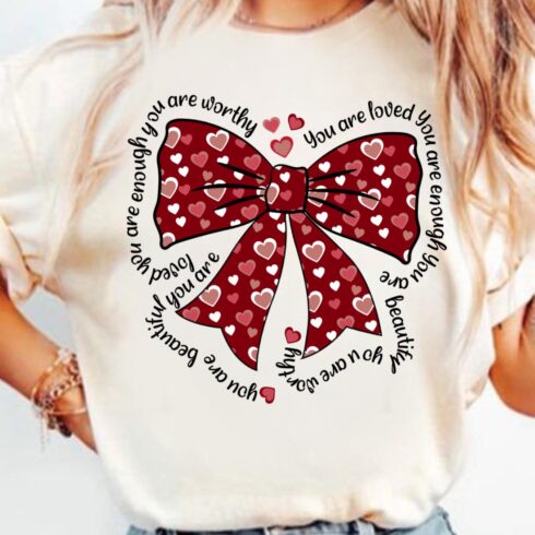 Red Valentine Coquette Bow Heart Design – Cute & Trendy Aesthetic cover image.