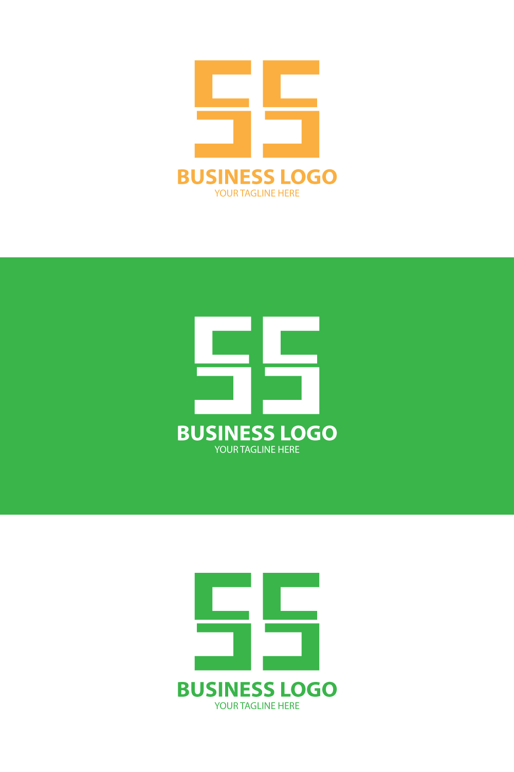 55 Logo Design Modern Number Symbol Branding for Business pinterest preview image.