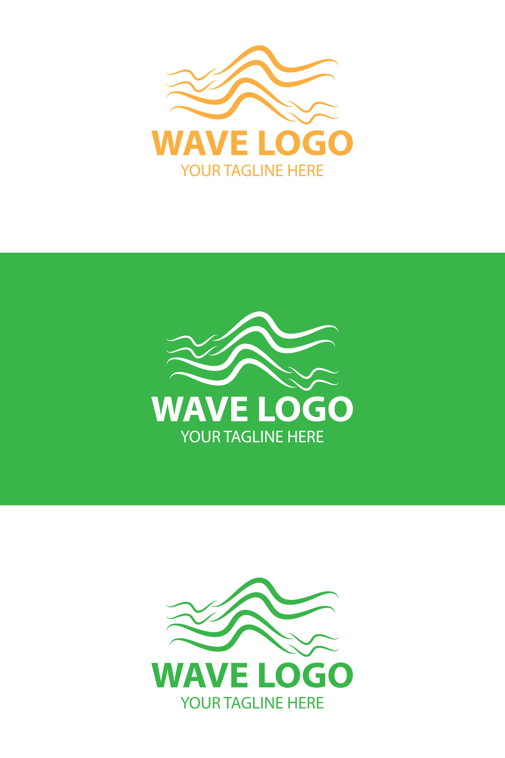 Wave Logo Design Dynamic & Flowing Branding for Modern Businesses pinterest preview image.