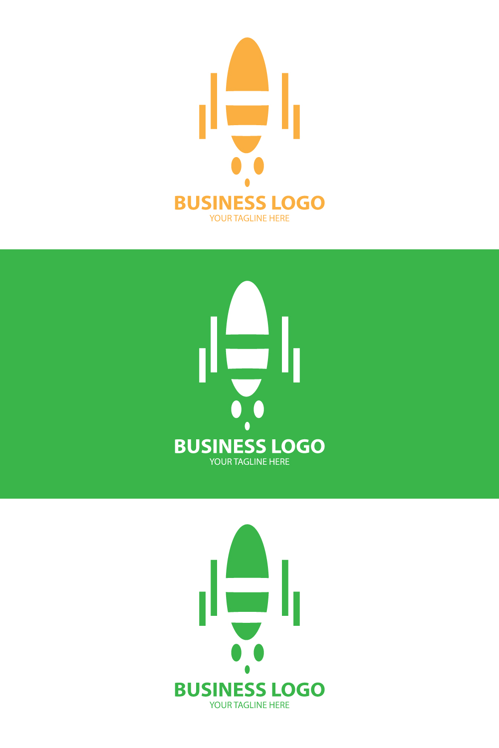 Rocket Logo Design Modern & Minimalist Space Exploration Branding pinterest preview image.