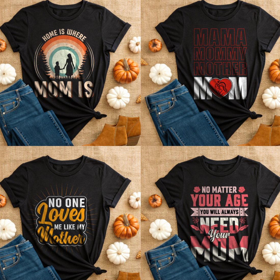 Mother’s Day T-Shirt Design Bundle | 24+ Premium Designs for Mom’s Special Day preview image.