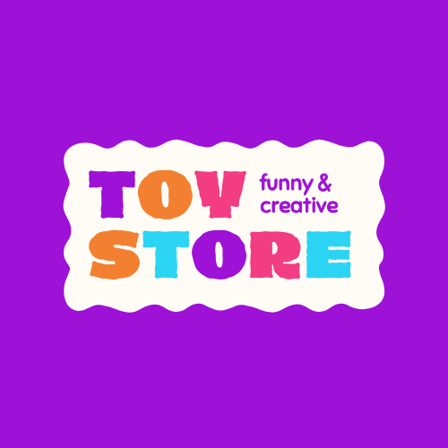 purple colorful playful kids toy store logo 844