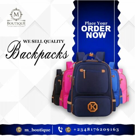 Backpack Sale Social Media Ad Design cover image.