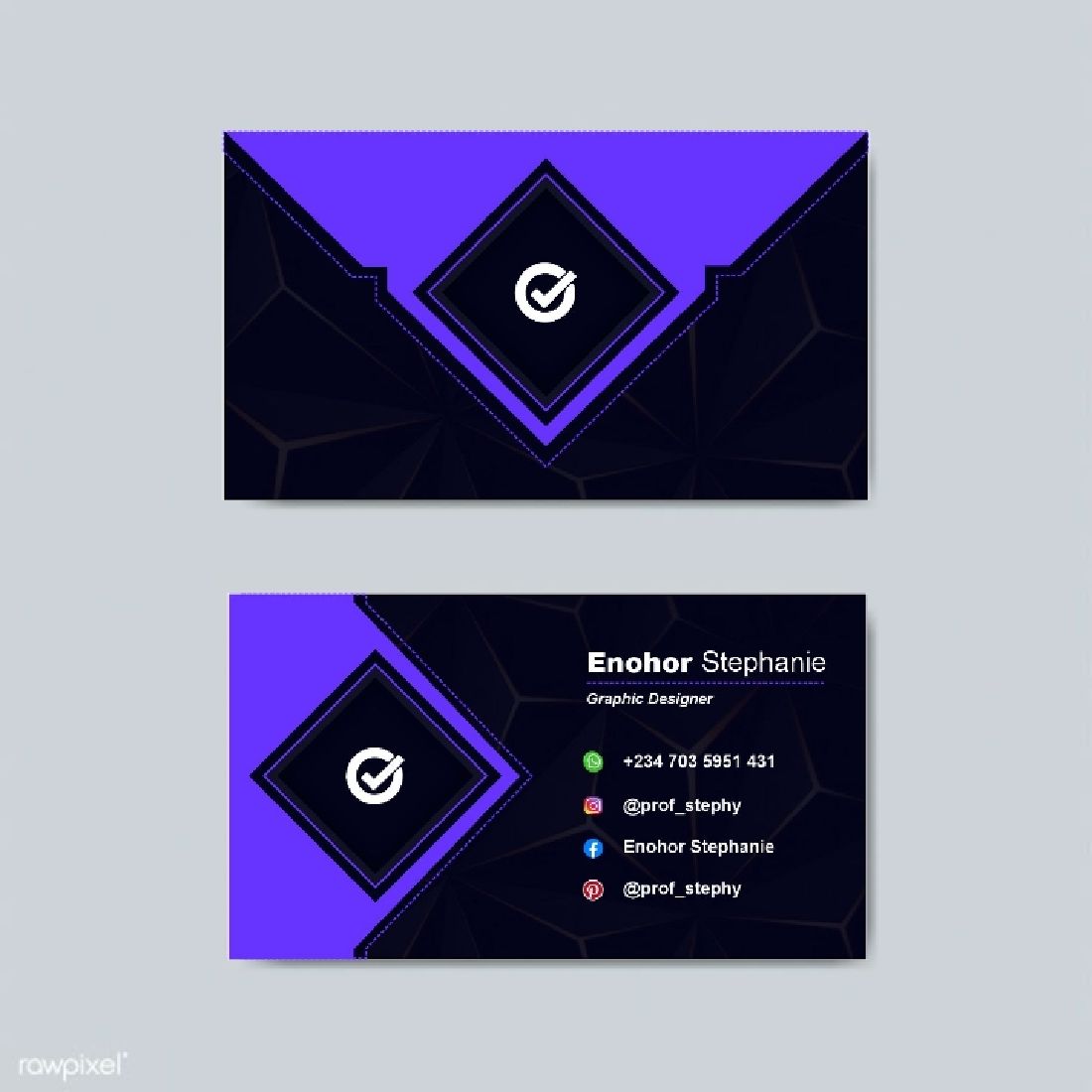 Graphic Designer's Business Card Design preview image.