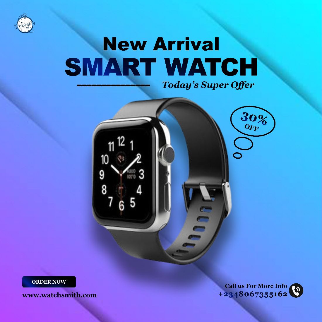 Smart Watch Sales Flyer preview image.