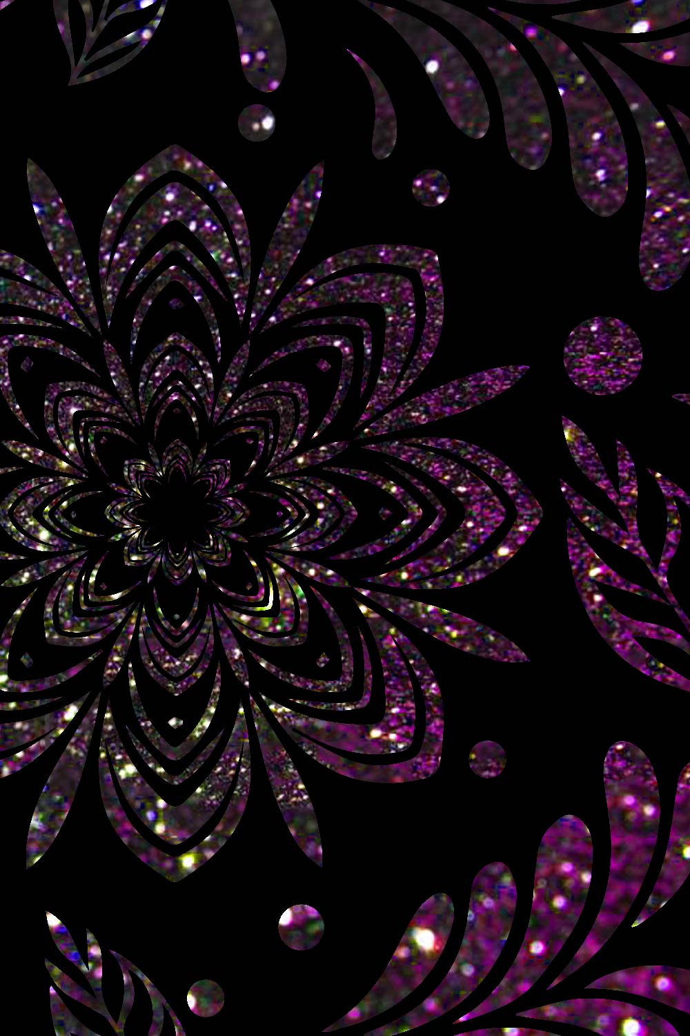 Unique 12 Glitter Pattern Background Bundles,Mandala,Vector image pinterest preview image.