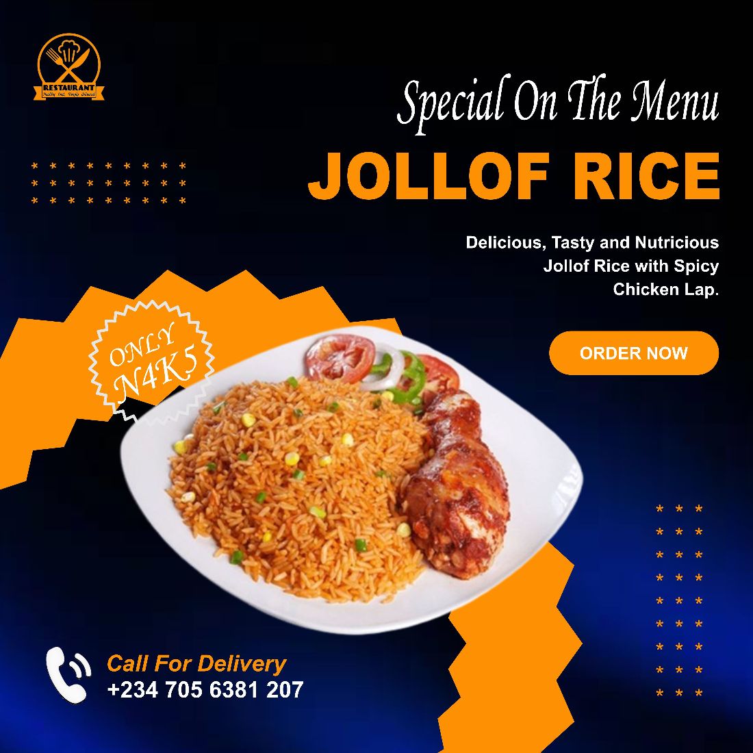 Rice Sales Social Media Ad Design cover image.