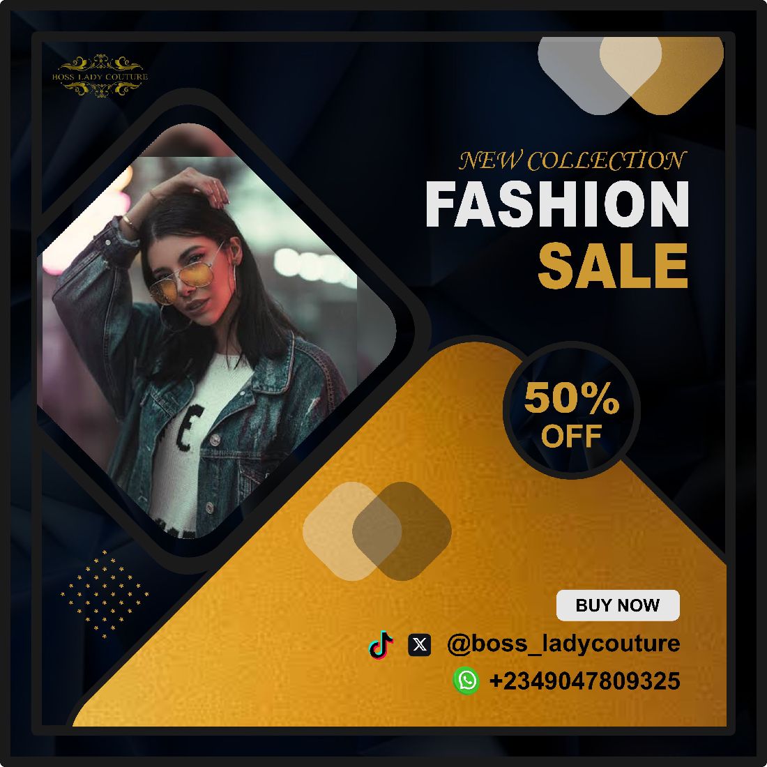 Fashion Sale Social Media Ad Design preview image.