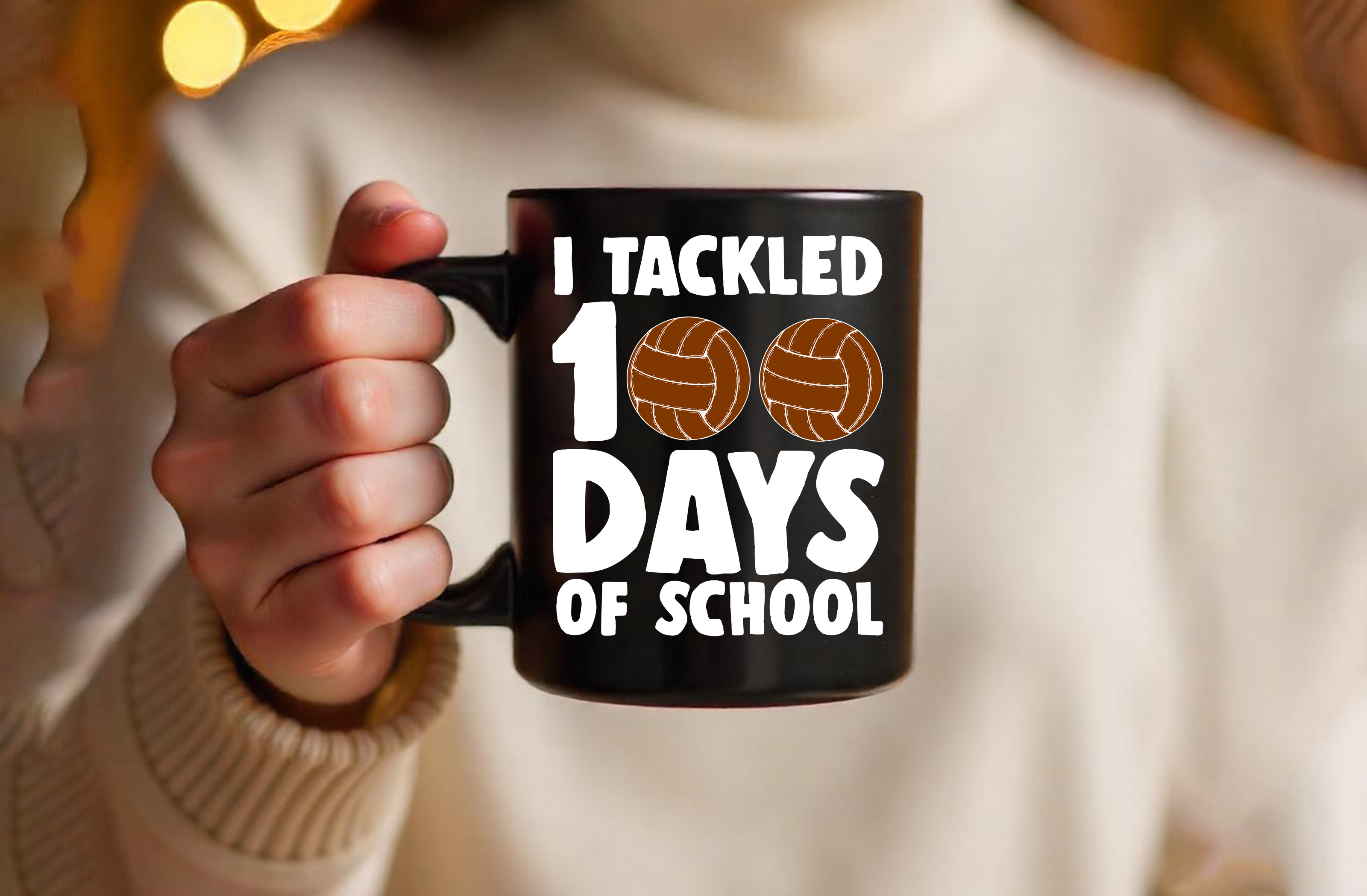 school 6 black mug 372