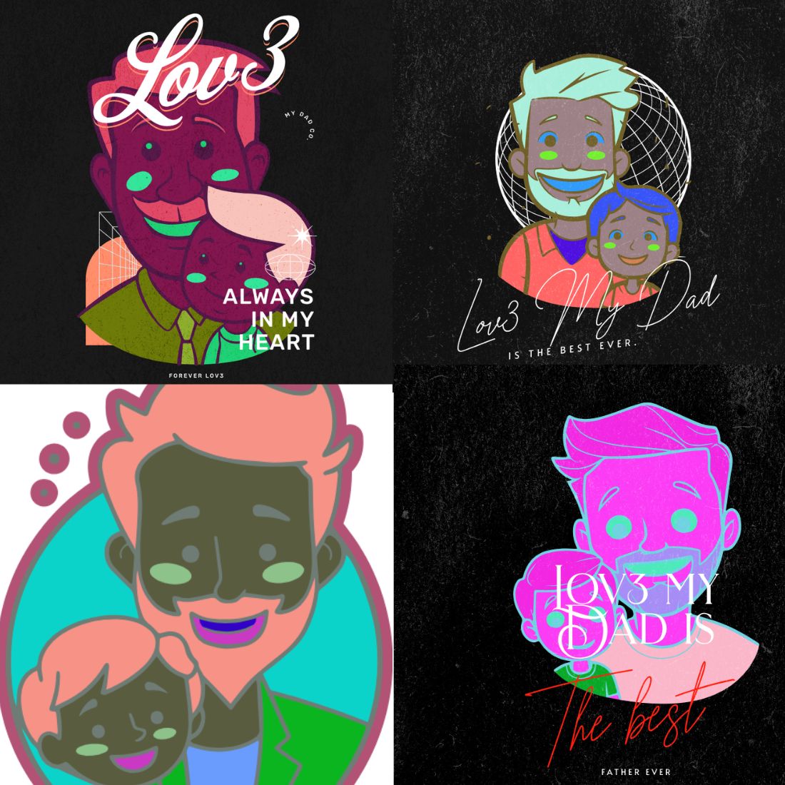 Shirt Designs For Dad's Love cover image.