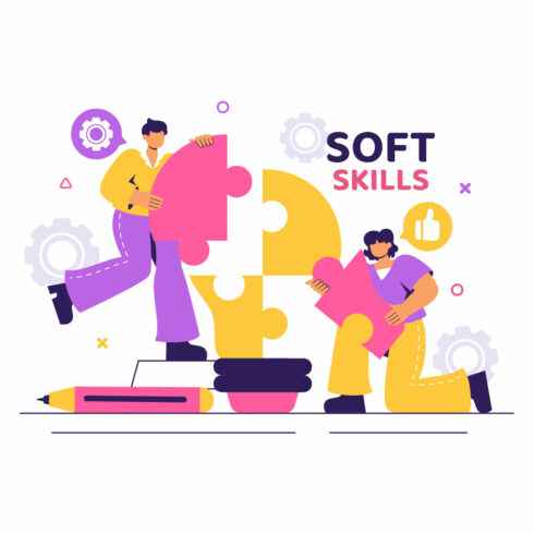 12 Workplace Soft Skills Illustration cover image.