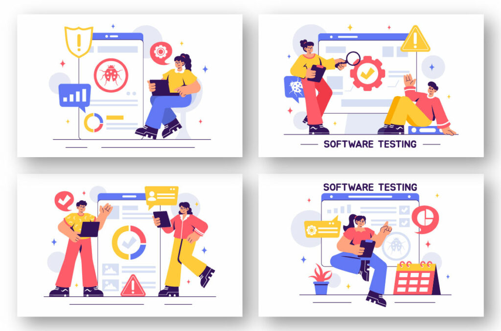 11 Software Testing and Debugging Illustration - MasterBundles