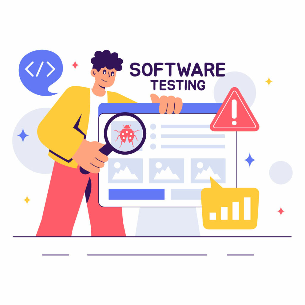 11 Software Testing and Debugging Illustration - MasterBundles