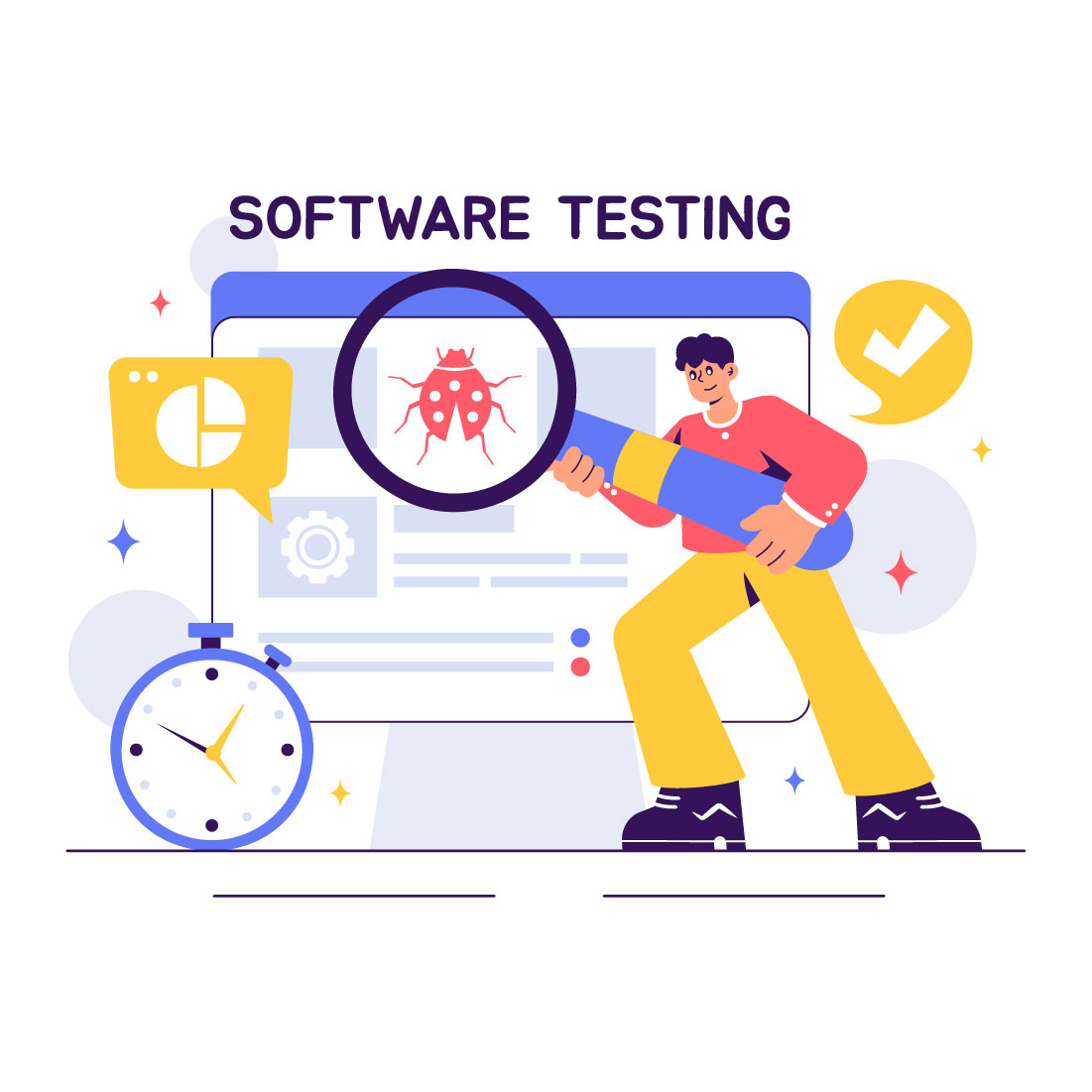 11 Software Testing and Debugging Illustration preview image.