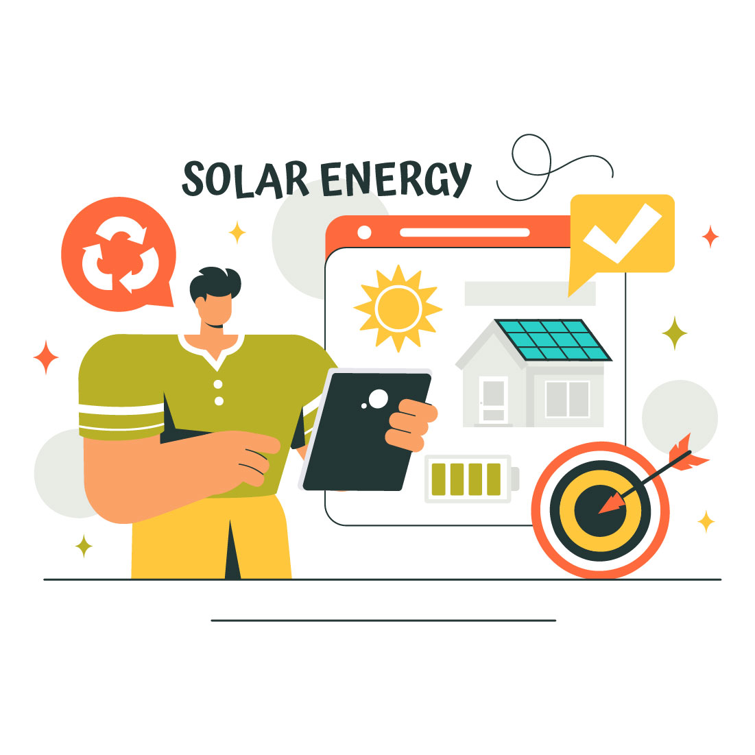 9 Solar Energy Installation Illustration preview image.