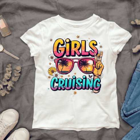 Beach Vibes Cruising T-shirt Design cover image.