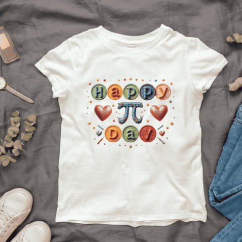 Math and Science Pi Day T-shirt Design cover image.