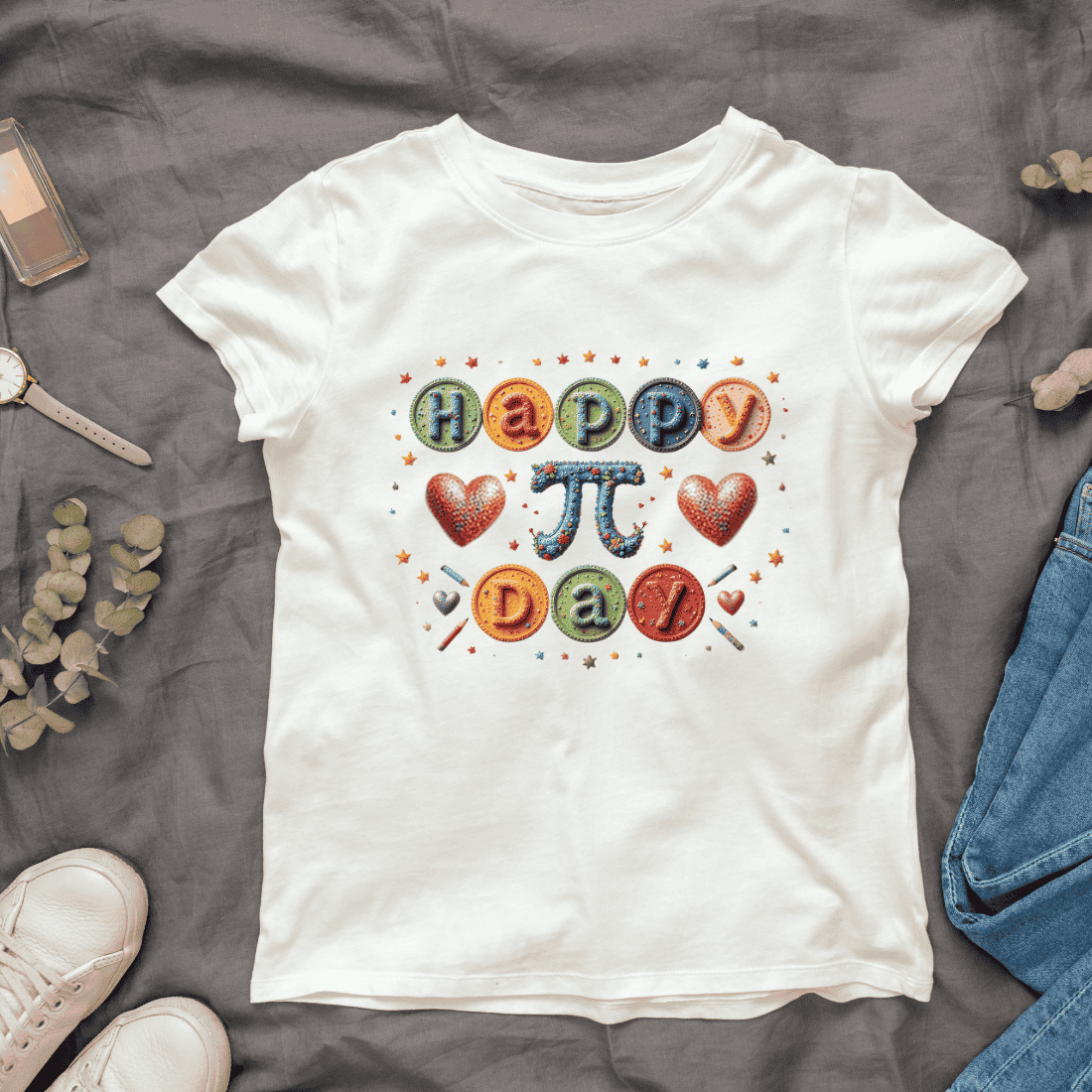 Math and Science Pi Day T-shirt Design cover image.