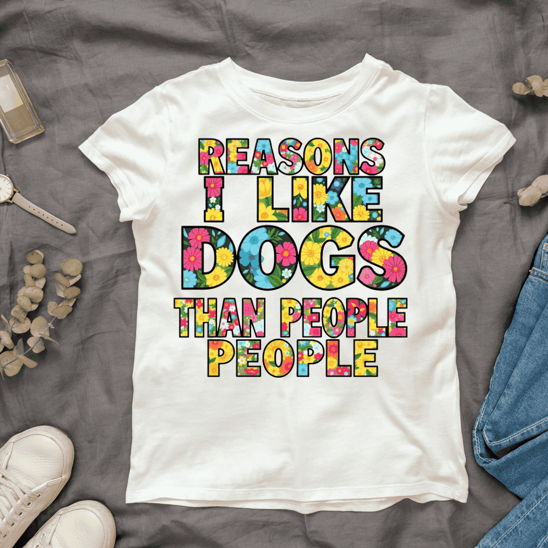 Dog Lover Quote T-shirt Design cover image.