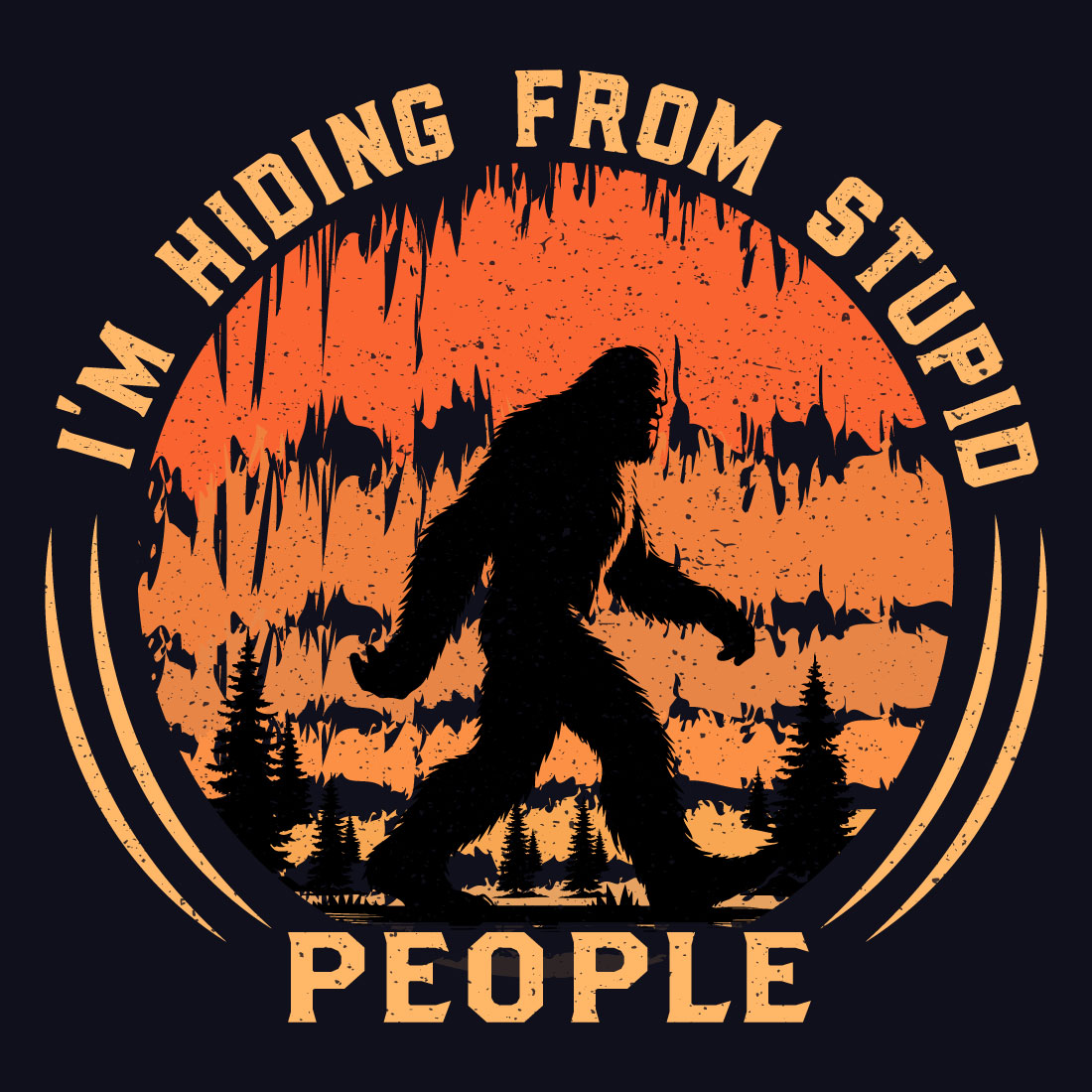 6 New Bigfoot T-shirt Design only 6$ preview image.