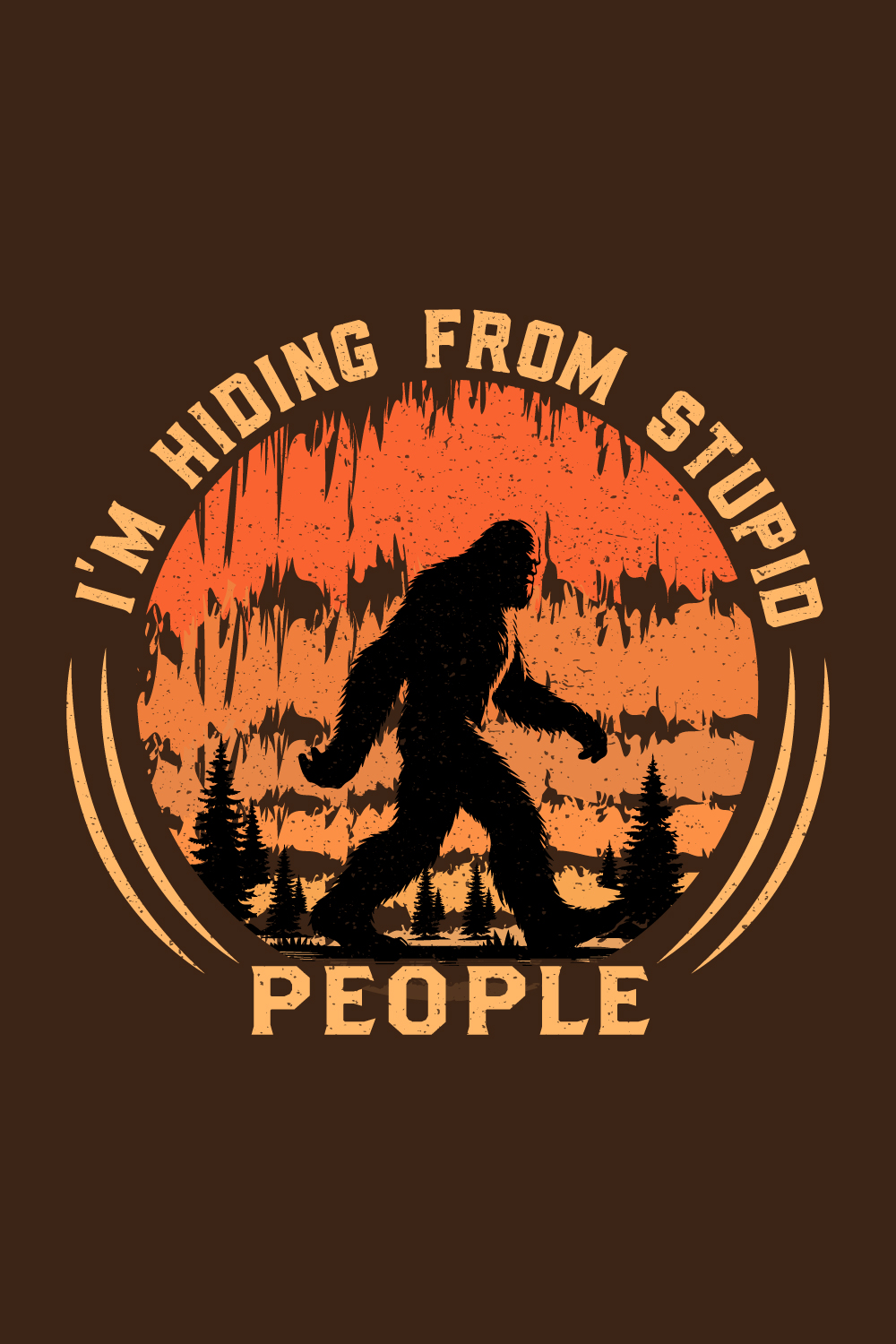 6 New Bigfoot T-shirt Design only 6$ pinterest preview image.