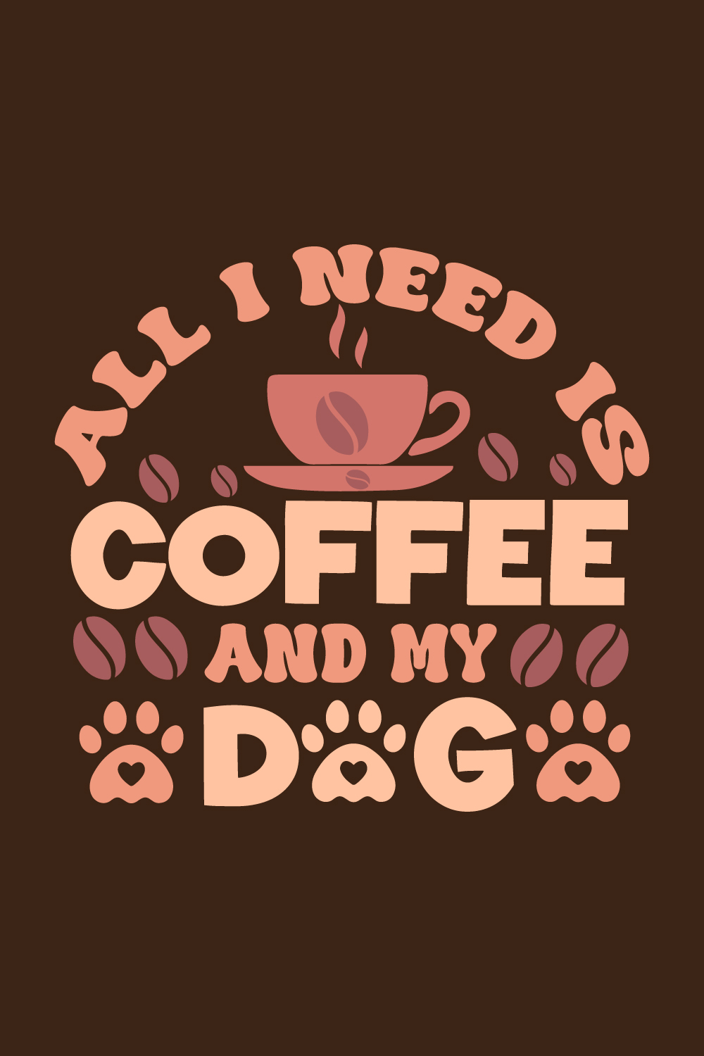 6 coffee T-shirt design only 6$ pinterest preview image.