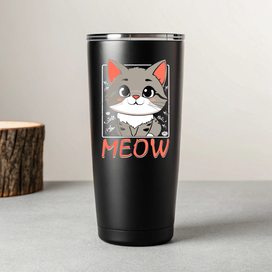 untitled 1 7 black tumblers mockup 243