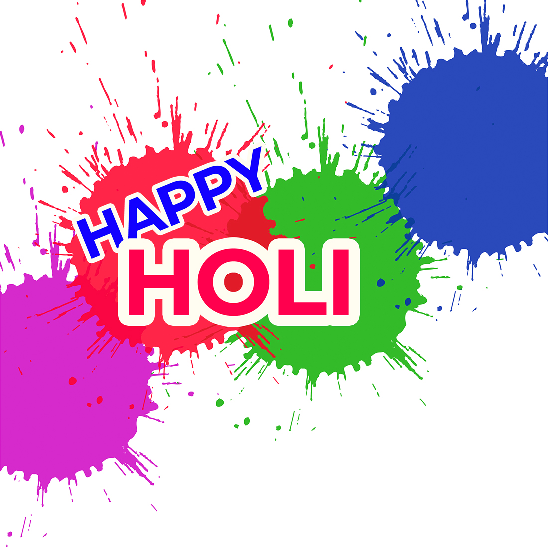 Happy Holi Creative Design cover image.