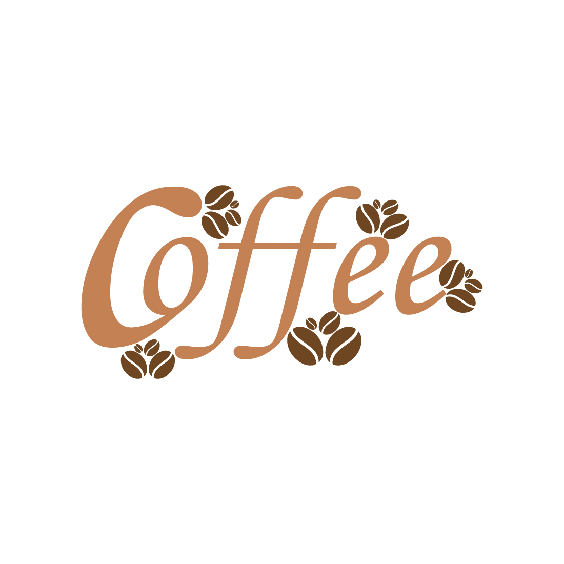 Coffee T-shirt design preview image.