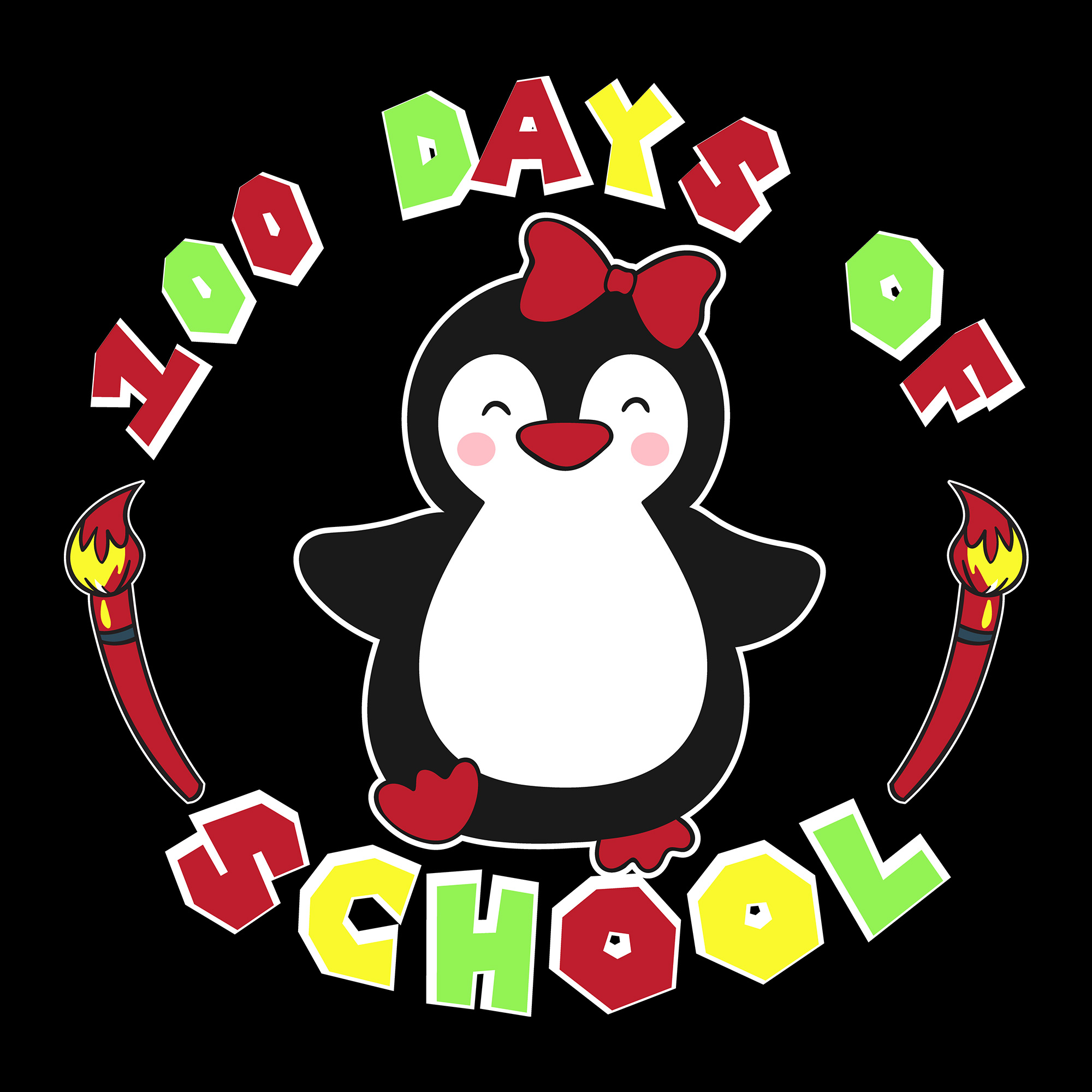 100 days of School Graphics for kids cover image.