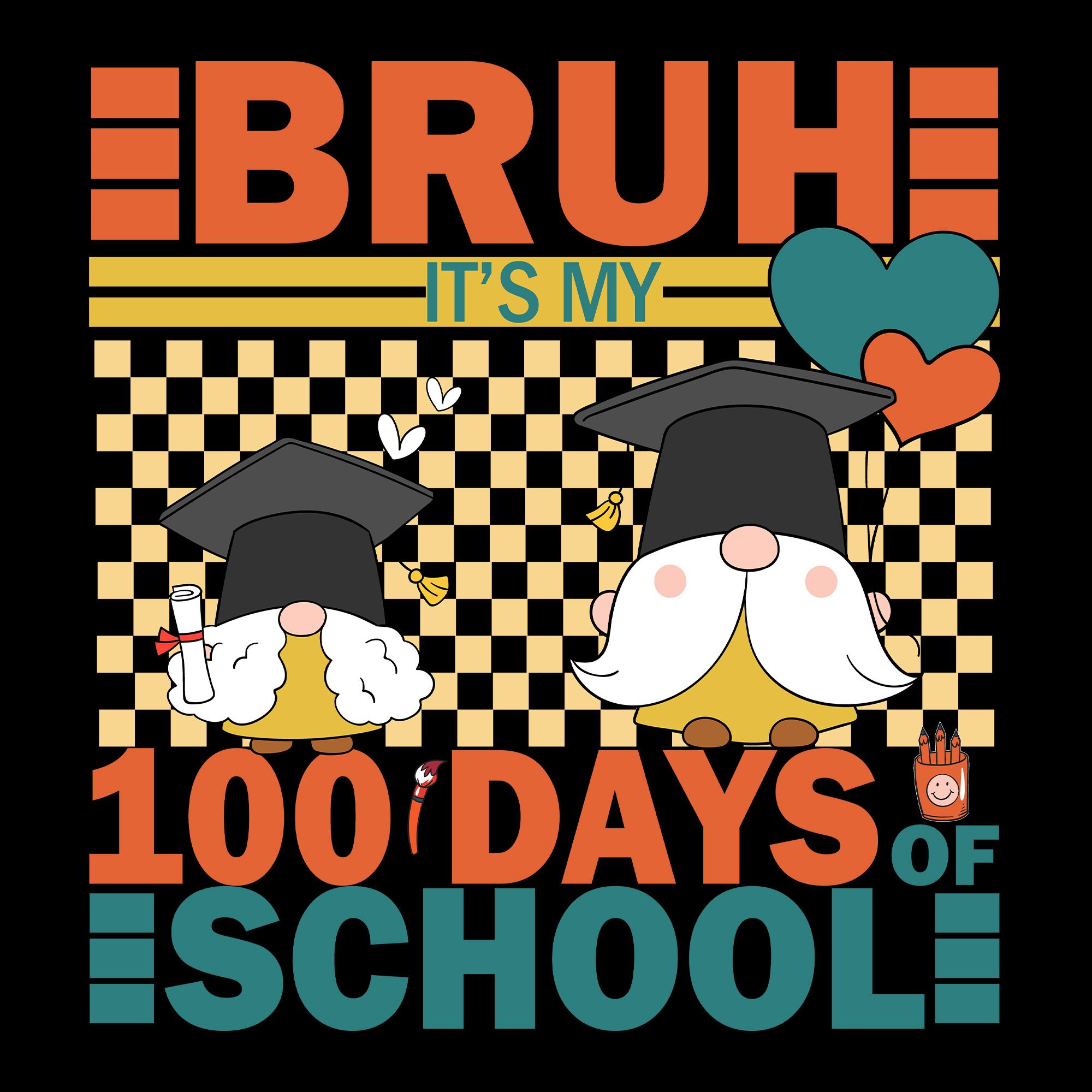 100 days of School Graphics for kids cover image.