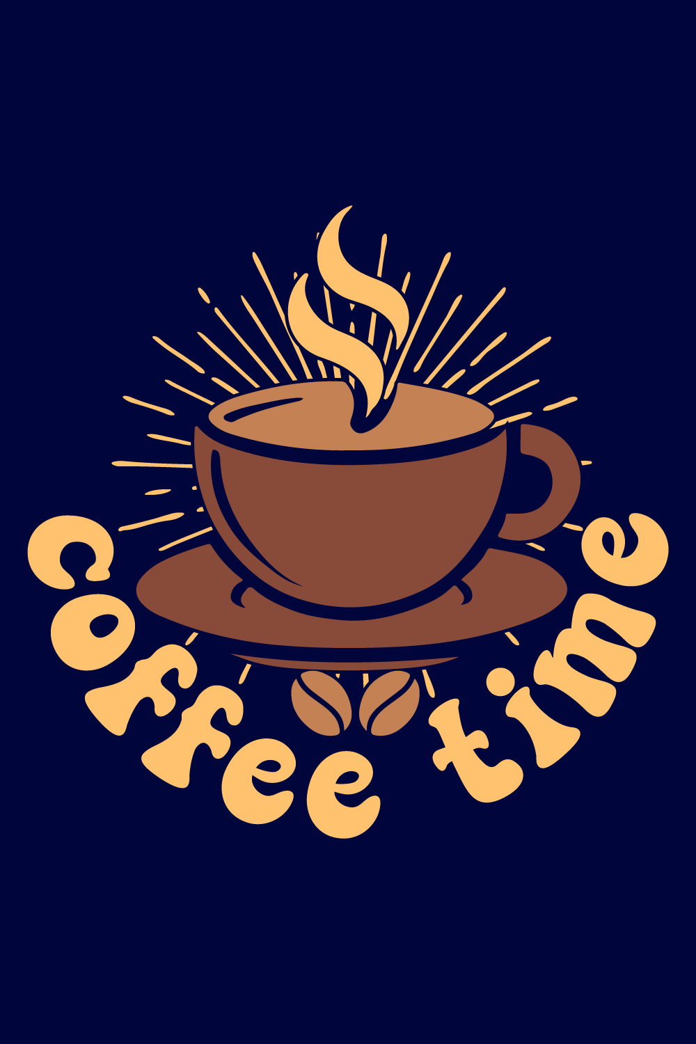 Coffee time t-shirt design 2025,trendy,new,unique,coffee, pinterest preview image.