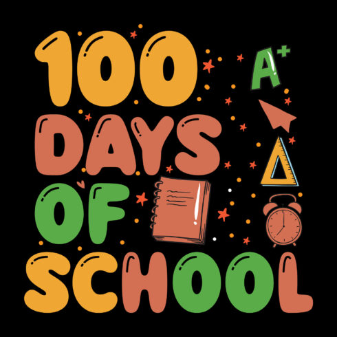 100 days of School Graphics for kids cover image.