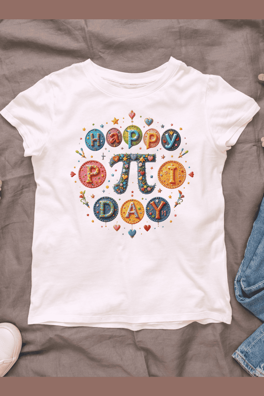 Pi Day Celebration T-shirt Design pinterest preview image.