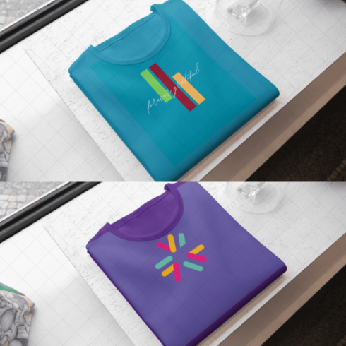 4 T-Shirts mockups cover image.