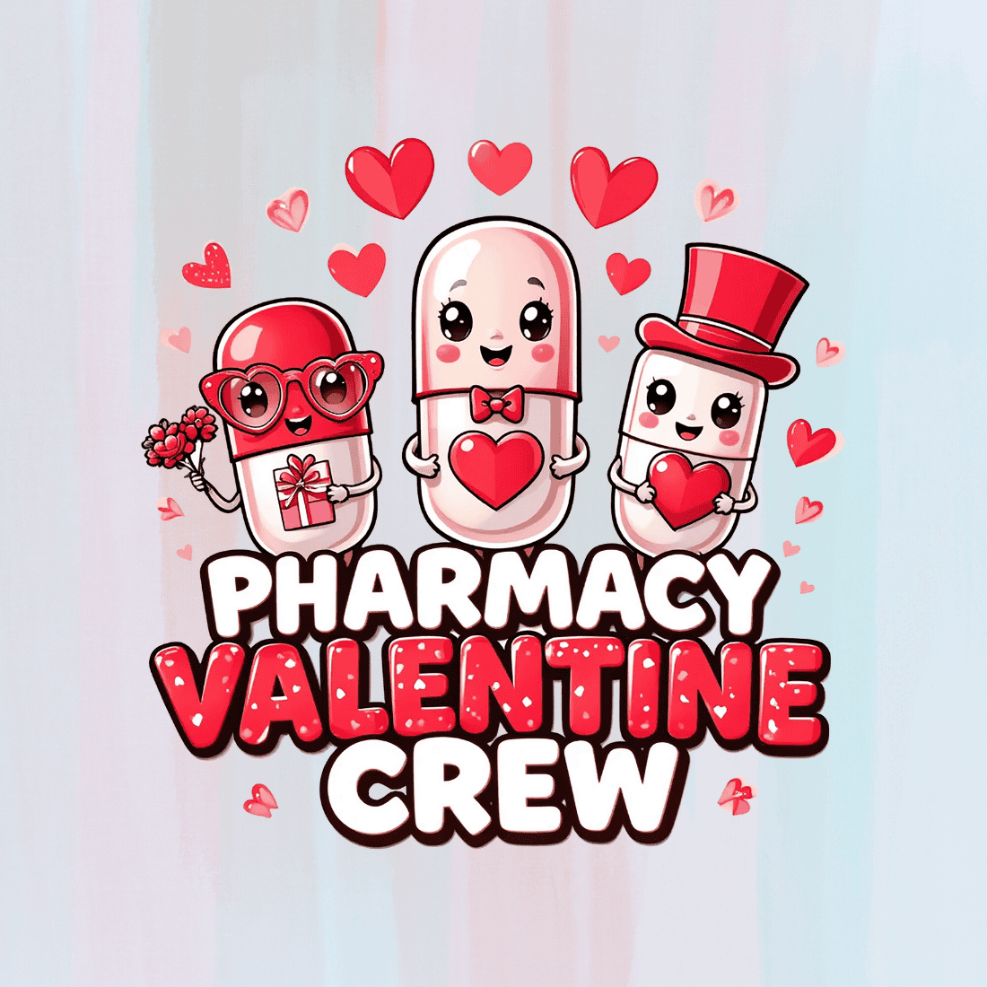 Pharmacy Love T-shirt Design preview image.