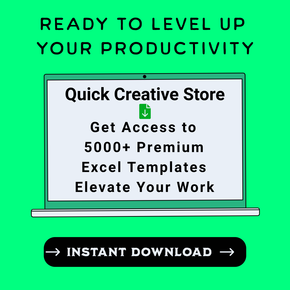 Get Access to 5000+ Premium Excel Templates – Elevate Your Work! Download Now – Limited Time Offer cover image.