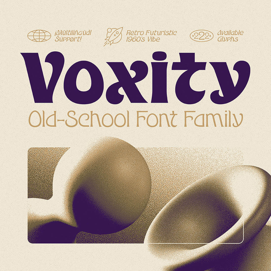 Voxity Old-School Font Family cover image.