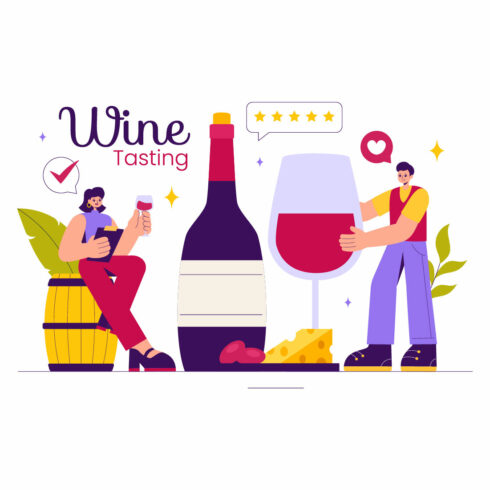 9 Tasting and Savoring Wine Illustration cover image.