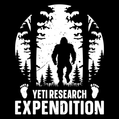 Bigfoot Themed T-shirt And Others Design Merchandise Design cover image.