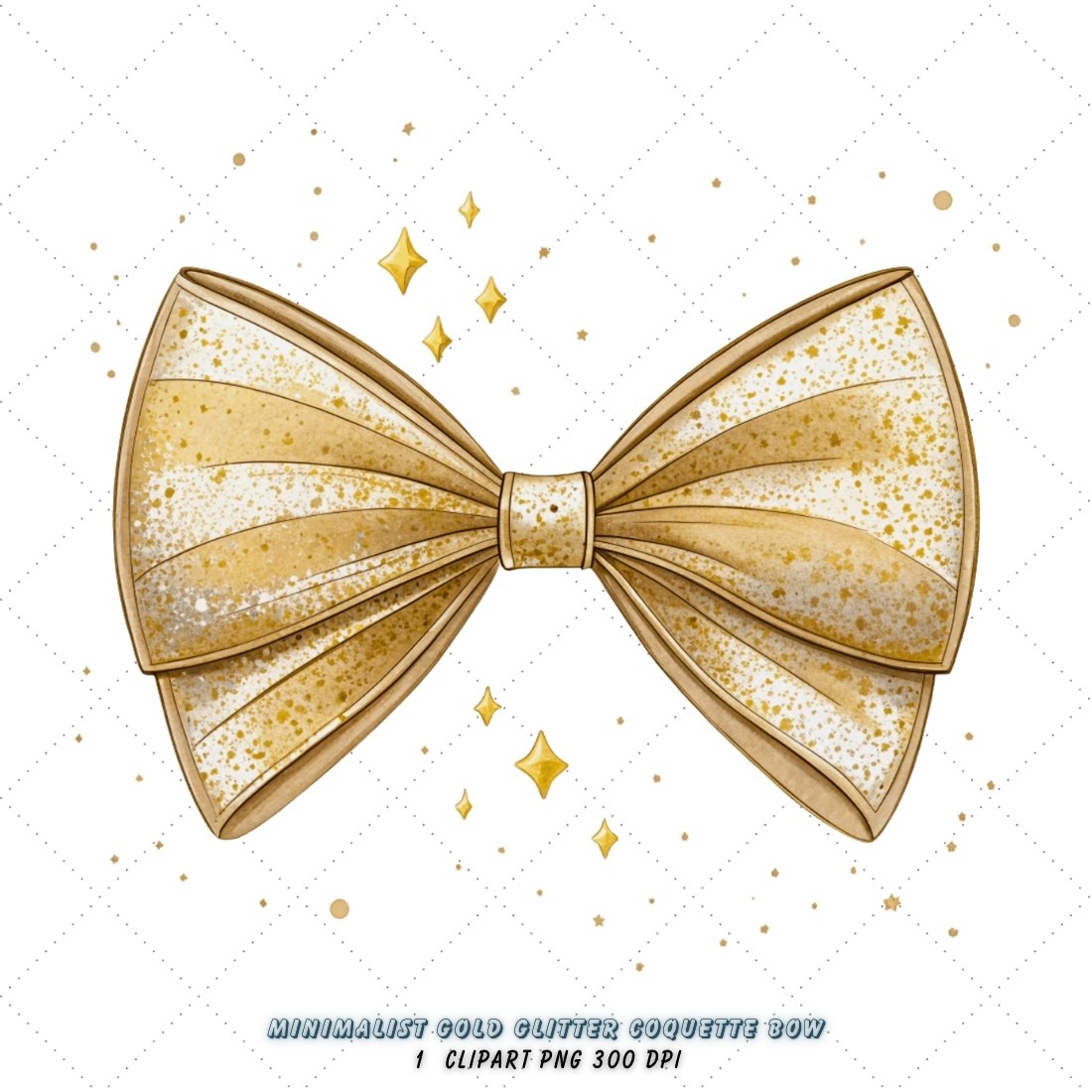 Minimalist Gold Glitter Coquette Bow Clipart, minimalist gold bow, glitter coquette bow, sleek bow design, gold glitter clipart, digital bow design, modern minimalist bow, glitter bow art, minimalist glitter design, coquette bow art, gold sublimation design, cover image.