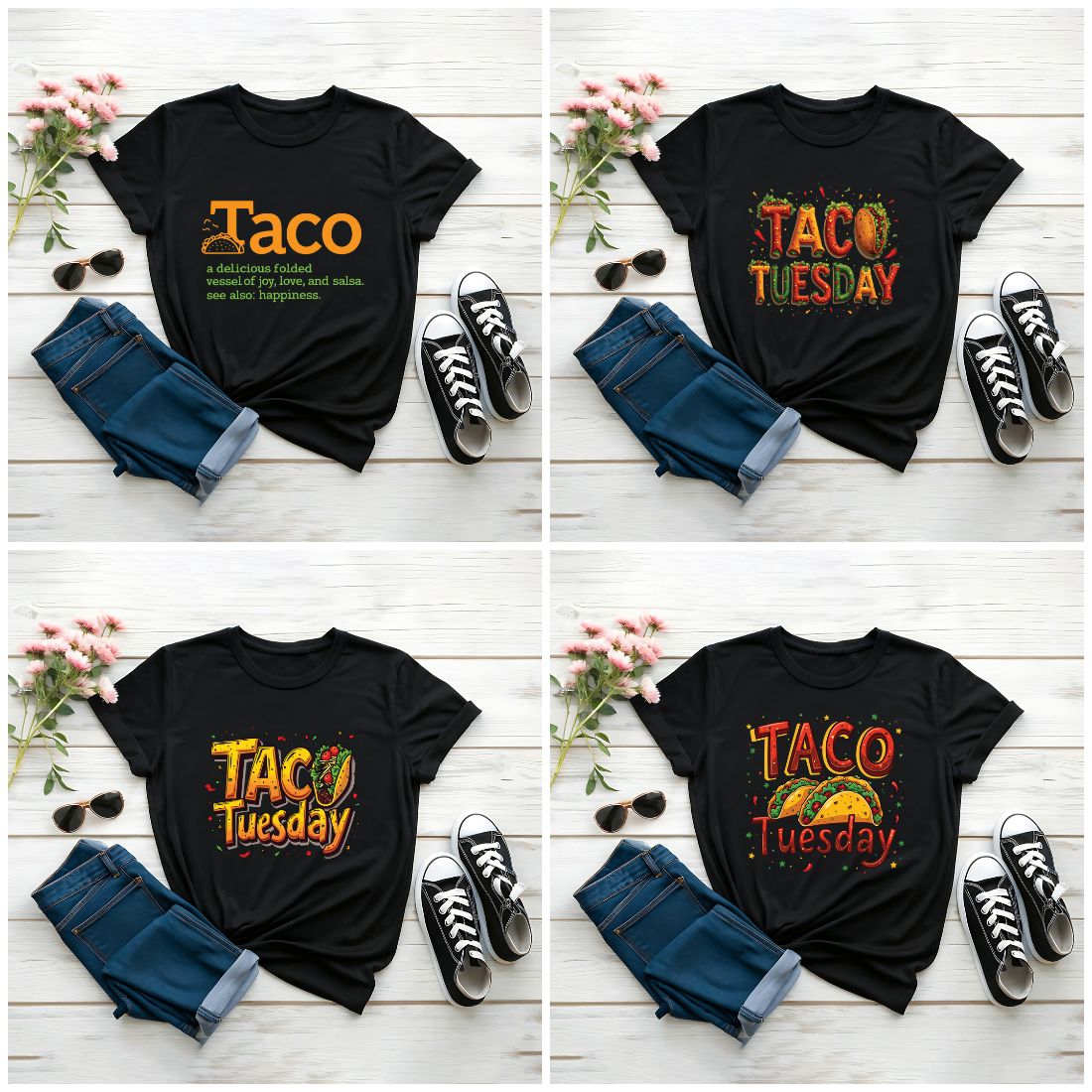 10 Taco Graphic Design Bundle For Taco Lovers preview image.