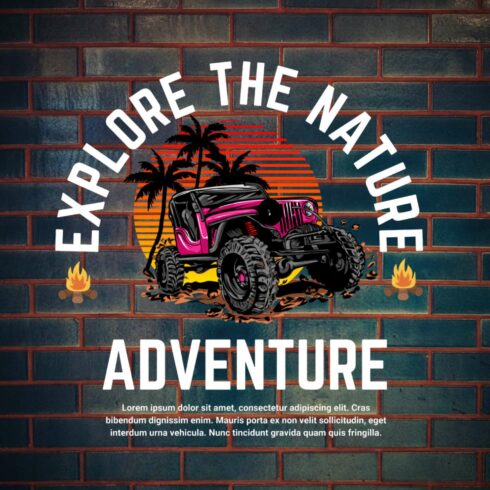 Adventure car cover image.