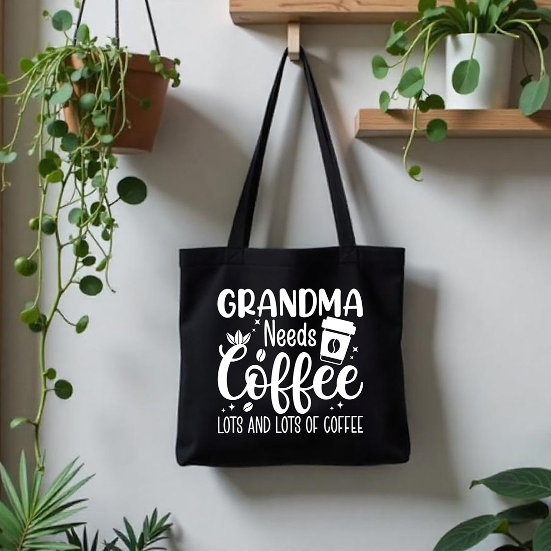 Grandma needs coffee lots and lots of coffee Graphic for coffee lover preview image.