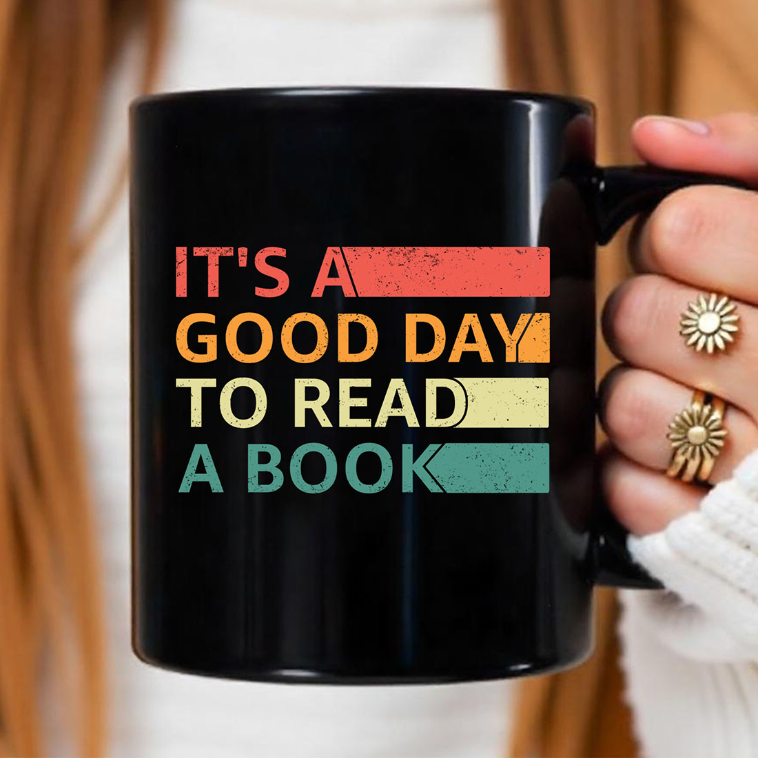 It's a good day to read a book Graphic for book lover preview image.