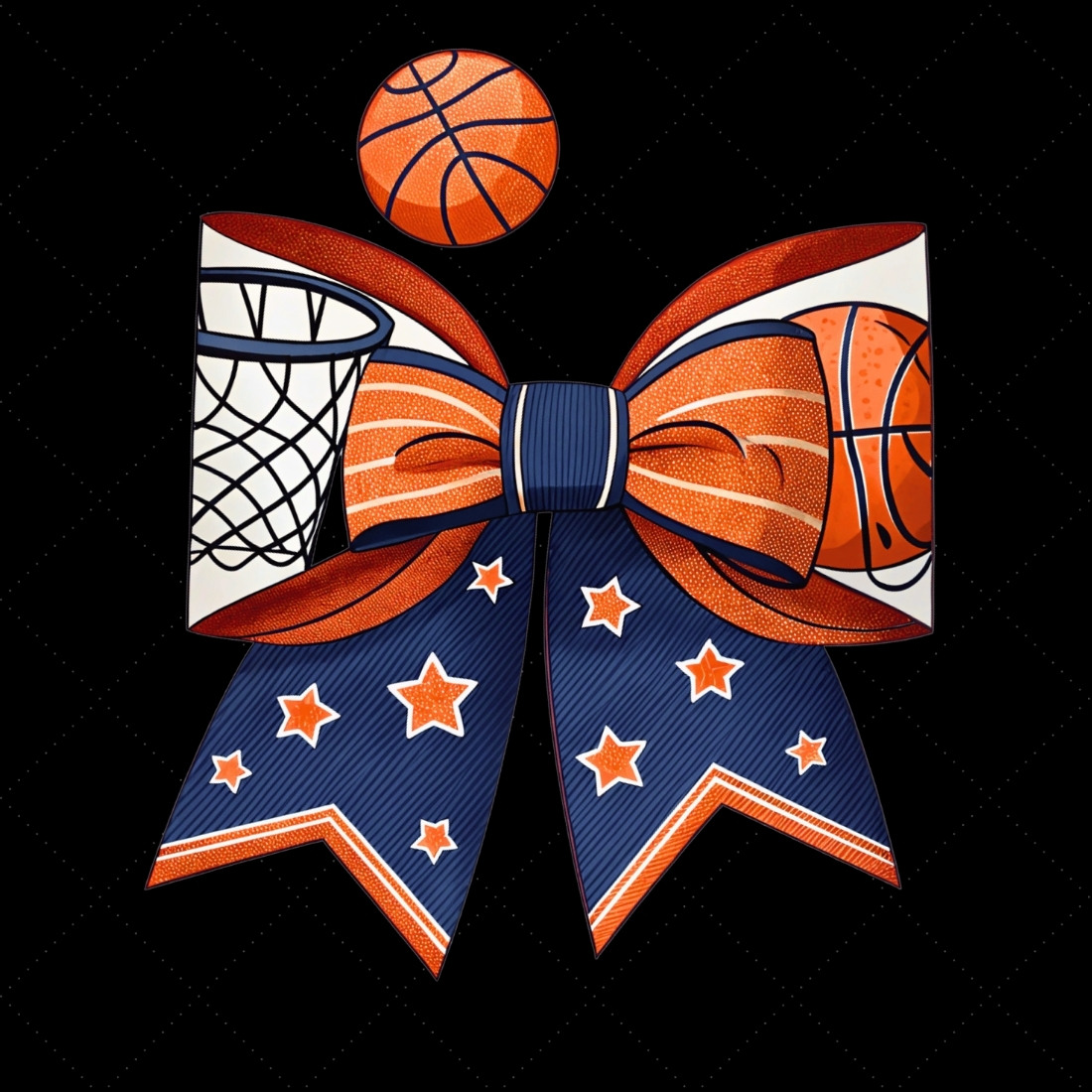 Basketball Mom Coquette Bow Clipart, basketball mom bow, coquette bow clipart, sports hoop bow, basketball cheer design, digital bow design, mom life bow, hoop spirit art, basketball bow design, coquette bow art, sports sublimation design preview image.