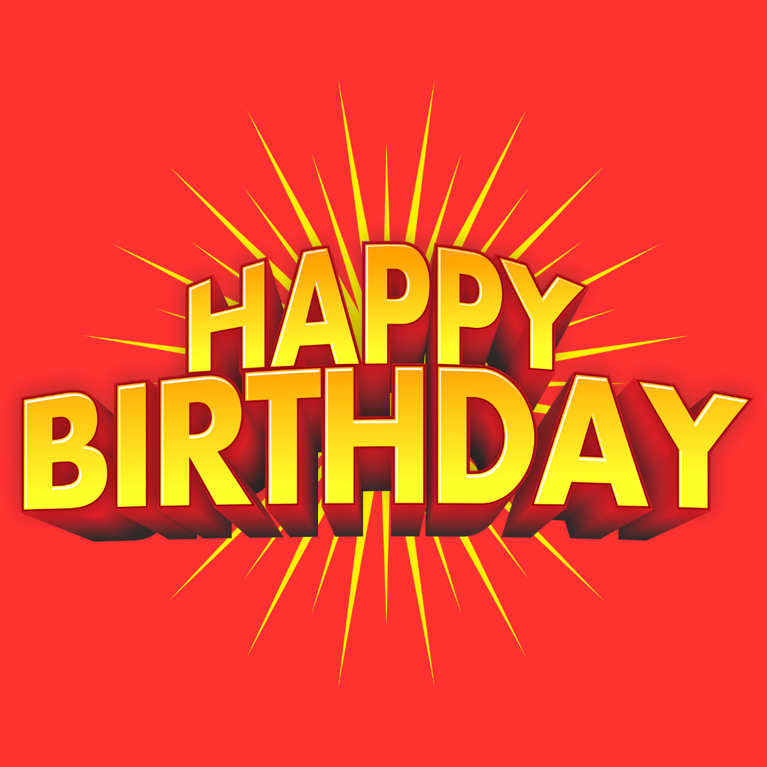 Happy Birthday Text Effect – Bold & Vibrant Design preview image.