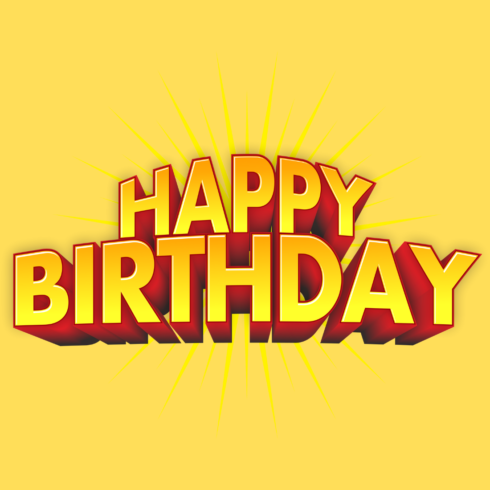 Happy Birthday Text Effect – Bold & Vibrant Design cover image.