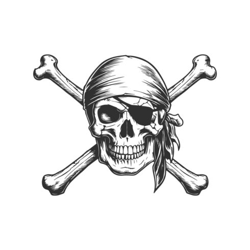 Pirate Skull and Crossbones Vector Illustration cover image.