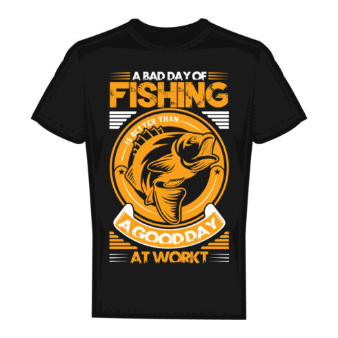 Vintage Fishing T-Shirt Design cover image.